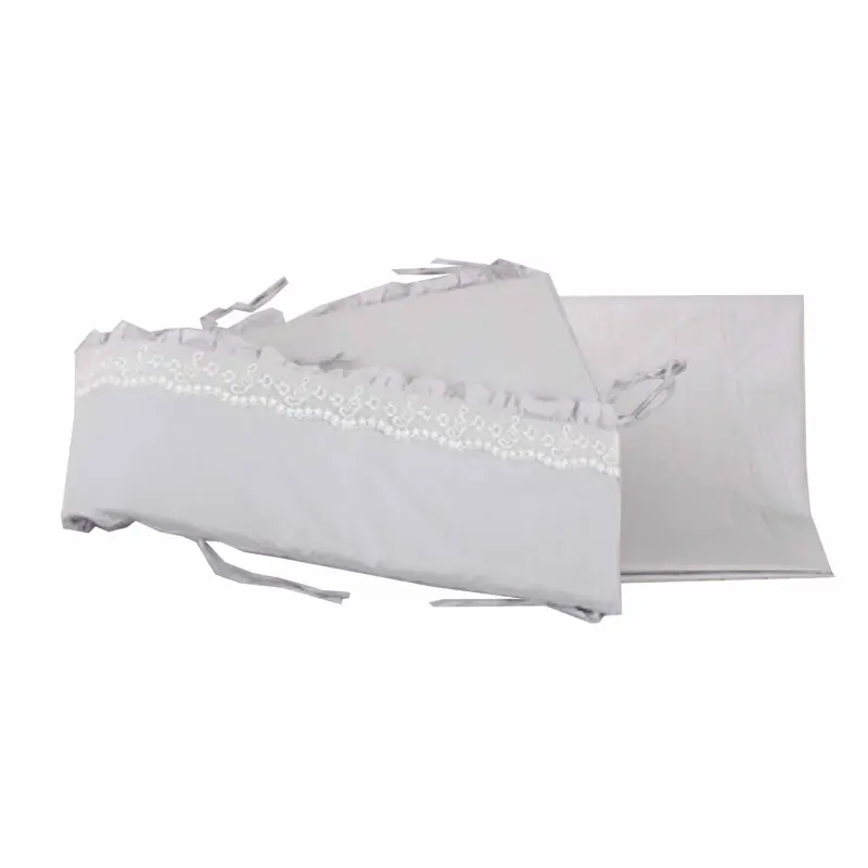 Crib Bedding Set of 5 - White