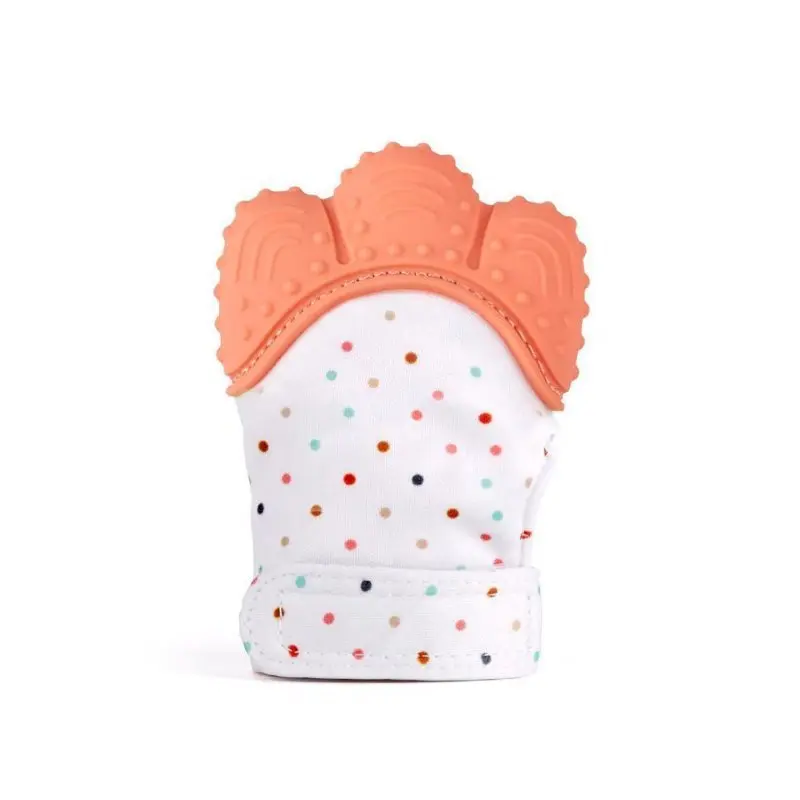 Infants Orange Teething Mitten