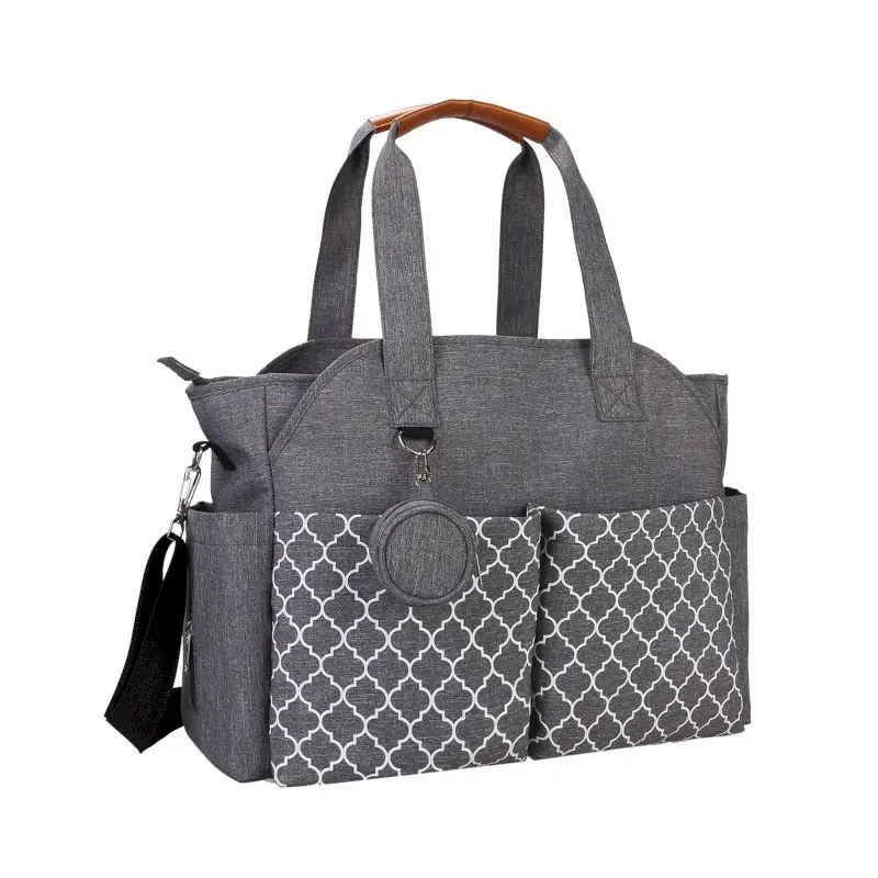 Mom & Baby Changing Bag- Grey