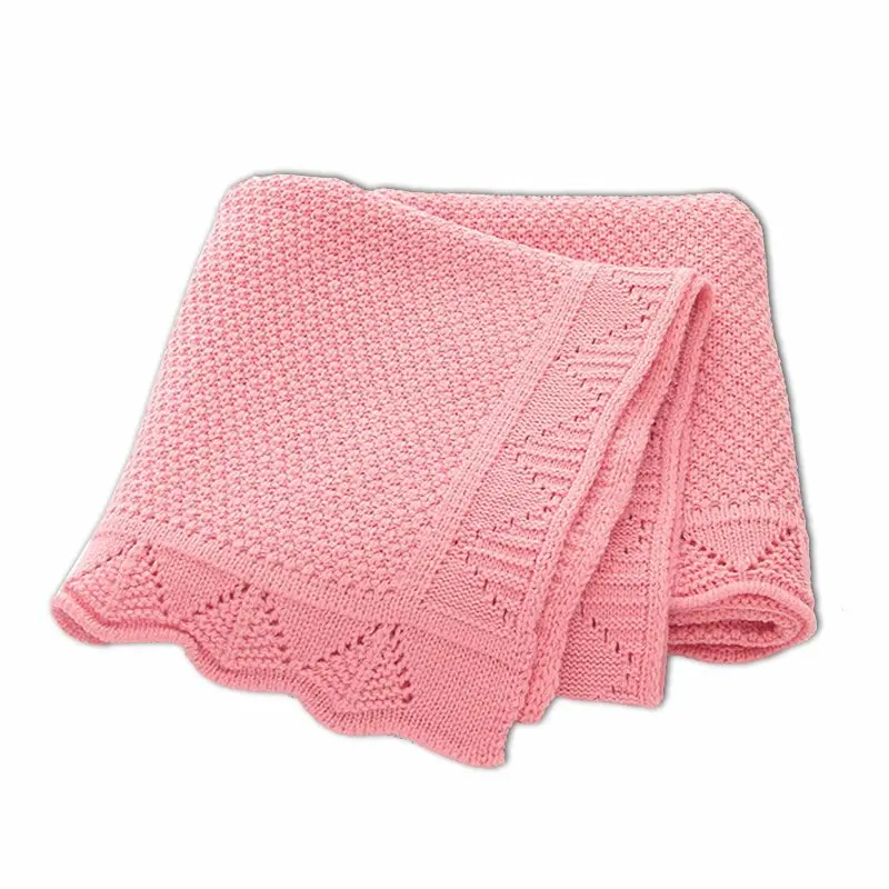 Pink Baby Knit Blanket