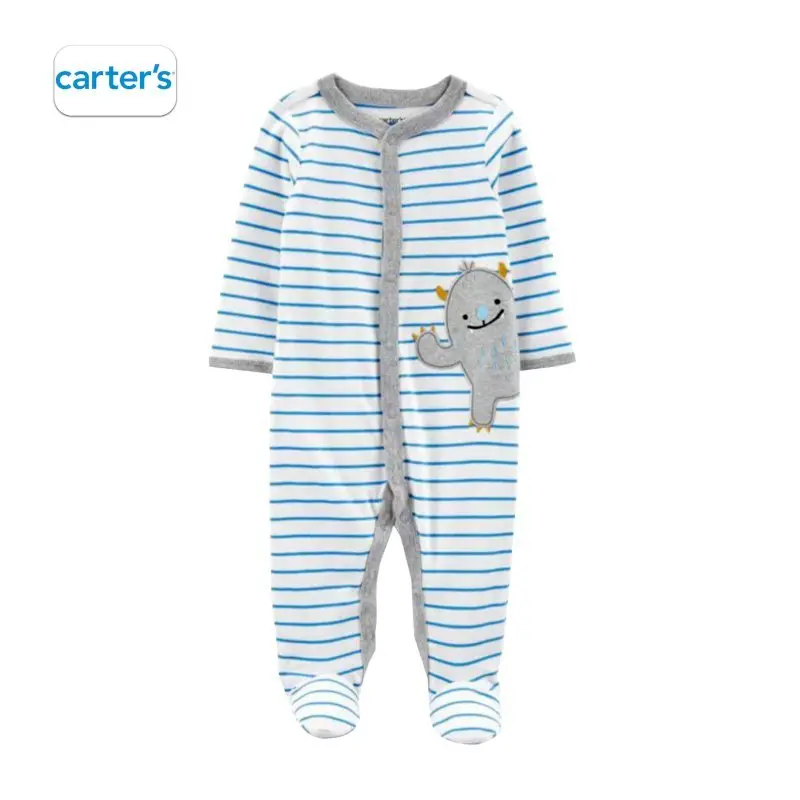 CARTER'S Grey Monster Sleepsuit
