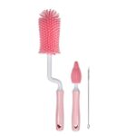 Silicone Bottle Brush set - Pink