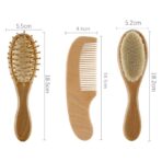 ⁦Baby Comb And Brush Set 3 Pieces⁩ - الصورة ⁦3⁩