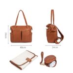 ⁦Leather Baby & Mom Bag⁩ - الصورة ⁦2⁩