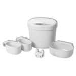 Changing table storage boxes set
