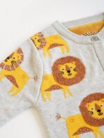 ⁦Boys Grey Warm Lion Jacket⁩ - الصورة ⁦6⁩