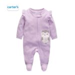 CARTER'S Owl Purple Sleepsuit