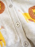 ⁦Boys Grey Warm Lion Jacket⁩ - الصورة ⁦4⁩