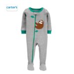 CARTER'S Grey and Green Koala Sleepsuit