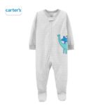 CARTER'S Grey Dinasour sleepsuit