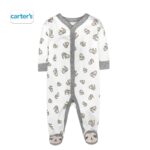 CARTER'S White With Koala feets sleepsuit