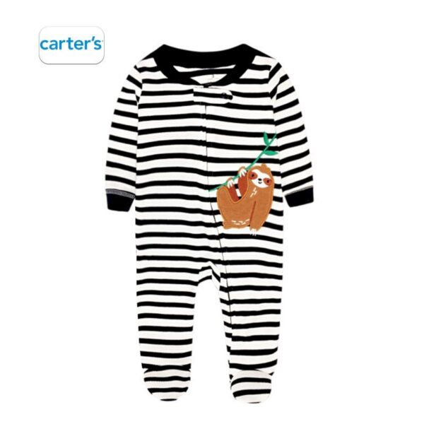 CARTER'S Black and White Koala Sleepsuit