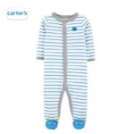 CARTER'S Blue Monster Feets Sleepsuit