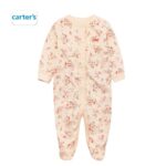 CARTER'S Peach Floral Sleepsuit