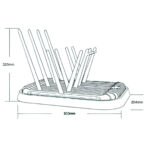 ⁦Foldable Bottles Drying Rack⁩ - الصورة ⁦3⁩