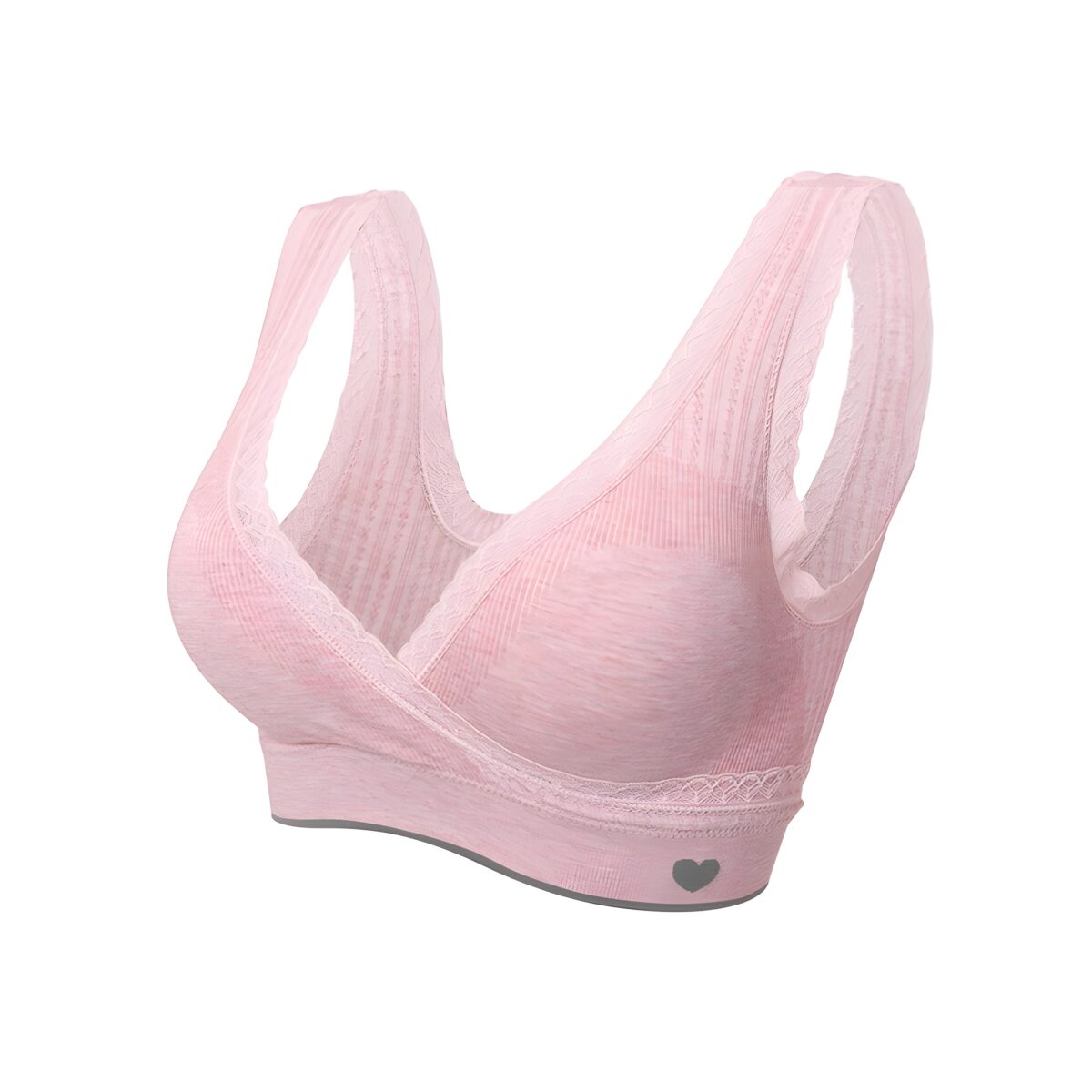 Cross Nursing Bra with Lace - Image 3