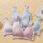 Cross Nursing Bra with Lace