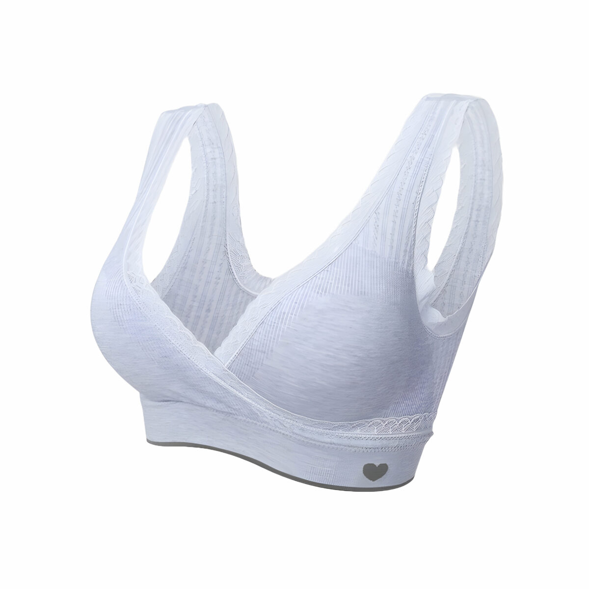 Cross Nursing Bra with Lace - Image 2