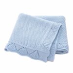 Blue Baby Knit Blanket