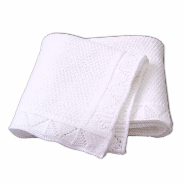 White Baby Knit Blanket