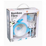 5 Pcs Bamboo Fiber Feeding Set