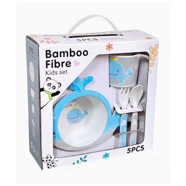 5 Pcs Bamboo Fiber Feeding Set